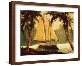 Sailboat, Santa Barbara-Frederick Pawla-Framed Art Print