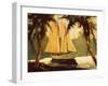 Sailboat, Santa Barbara-Frederick Pawla-Framed Art Print