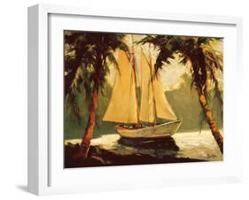 Sailboat, Santa Barbara-Frederick Pawla-Framed Art Print