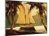 Sailboat, Santa Barbara-Frederick Pawla-Mounted Art Print