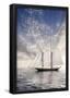 Sailboat Sun And Sky-null-Framed Poster