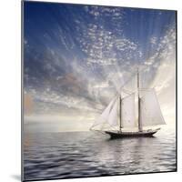 Sailboat Sun And Sky-rolffimages-Mounted Premium Giclee Print