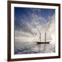 Sailboat Sun And Sky-rolffimages-Framed Premium Giclee Print