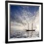 Sailboat Sun And Sky-rolffimages-Framed Premium Giclee Print