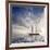 Sailboat Sun And Sky-rolffimages-Framed Art Print