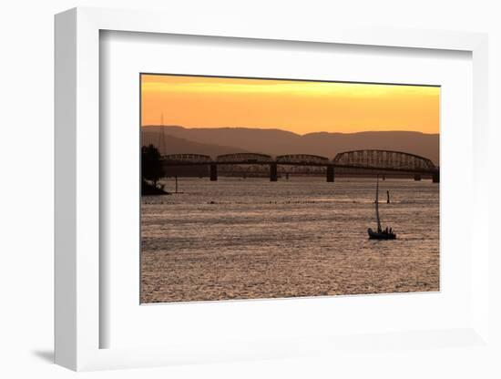 Sailboat Sunset-bfoxfoto-Framed Photographic Print