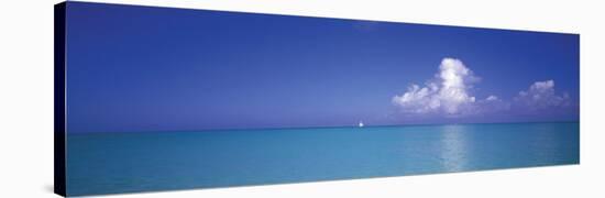 Sailboat, Turks and Caicos, Caribbean Islands-null-Stretched Canvas