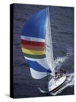 Sailboat with A Colorful Sail-null-Stretched Canvas