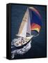 Sailboat with A Colorful Sail-null-Framed Stretched Canvas