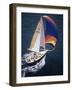 Sailboat with A Colorful Sail-null-Framed Photographic Print