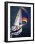 Sailboat with A Colorful Sail-null-Framed Photographic Print