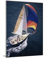 Sailboat with A Colorful Sail-null-Mounted Photographic Print
