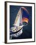 Sailboat with A Colorful Sail-null-Framed Photographic Print