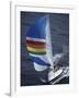 Sailboat with A Colorful Sail-null-Framed Photographic Print