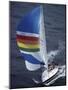 Sailboat with A Colorful Sail-null-Mounted Photographic Print