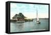 Sailboat, Yacht Club, Burlington, Vermont-null-Framed Stretched Canvas