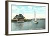 Sailboat, Yacht Club, Burlington, Vermont-null-Framed Art Print