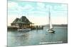 Sailboat, Yacht Club, Burlington, Vermont-null-Mounted Premium Giclee Print