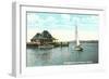 Sailboat, Yacht Club, Burlington, Vermont-null-Framed Art Print