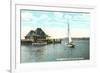 Sailboat, Yacht Club, Burlington, Vermont-null-Framed Art Print