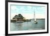 Sailboat, Yacht Club, Burlington, Vermont-null-Framed Art Print