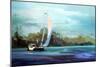 Sailboat-Carol Hallock-Mounted Art Print