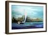 Sailboat-Carol Hallock-Framed Premium Giclee Print