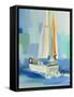 Sailboat-Jenny Westenhofer-Framed Stretched Canvas