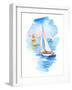 Sailboats, 2017-John Keeling-Framed Giclee Print