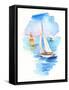 Sailboats, 2017-John Keeling-Framed Stretched Canvas