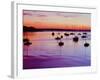 Sailboats Anchored in a Harbor-Cindy Kassab-Framed Photographic Print