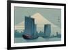 Sailboats and Mount Fuji.-Uehara Konen-Framed Art Print