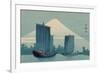 Sailboats and Mount Fuji.-Uehara Konen-Framed Premium Giclee Print