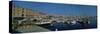 Sailboats at a Harbor, Barcelona, Catalonia, Spain-null-Stretched Canvas