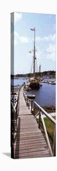 Sailboats at a Harbor, Camden, Knox County, Maine, USA-null-Stretched Canvas