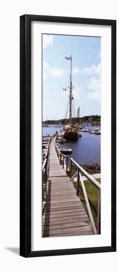 Sailboats at a Harbor, Camden, Knox County, Maine, USA-null-Framed Photographic Print