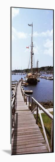 Sailboats at a Harbor, Camden, Knox County, Maine, USA-null-Mounted Photographic Print