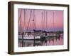 Sailboats at Dusk, Chesapeake Bay, Virginia, USA-Charles Gurche-Framed Premium Photographic Print