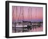 Sailboats at Dusk, Chesapeake Bay, Virginia, USA-Charles Gurche-Framed Photographic Print