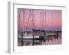 Sailboats at Dusk, Chesapeake Bay, Virginia, USA-Charles Gurche-Framed Photographic Print