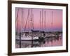 Sailboats at Dusk, Chesapeake Bay, Virginia, USA-Charles Gurche-Framed Photographic Print