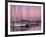 Sailboats at Dusk, Chesapeake Bay, Virginia, USA-Charles Gurche-Framed Photographic Print