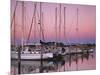 Sailboats at Dusk, Chesapeake Bay, Virginia, USA-Charles Gurche-Mounted Photographic Print