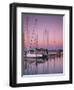 Sailboats at Dusk, Chesapeake Bay, Virginia, USA-Charles Gurche-Framed Photographic Print