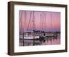 Sailboats at Dusk, Chesapeake Bay, Virginia, USA-Charles Gurche-Framed Photographic Print