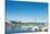 Sailboats at harbor, Collingwood Harbor, Ontario, Canada-null-Stretched Canvas