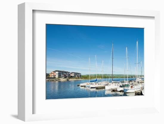 Sailboats at harbor, Collingwood Harbor, Ontario, Canada-null-Framed Photographic Print