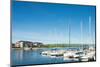 Sailboats at harbor, Collingwood Harbor, Ontario, Canada-null-Mounted Photographic Print