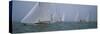 Sailboats at Regatta, Newport, Rhode Island, USA-null-Stretched Canvas