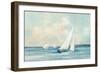 Sailboats at Sunrise-Julia Purinton-Framed Premium Giclee Print